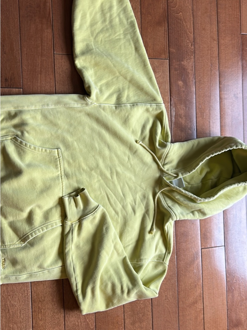 TNA Cozy Fleece Hoodie in Pale Yellow